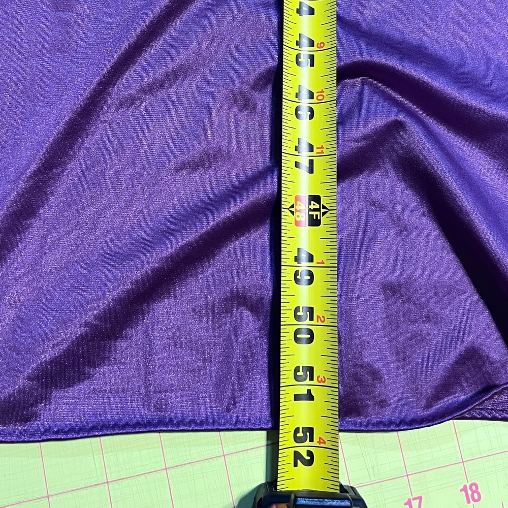 VINTAGE 80s amethyst jewel purple long maxi nightgown lace lingerie glamorous - Picture 11 of 11